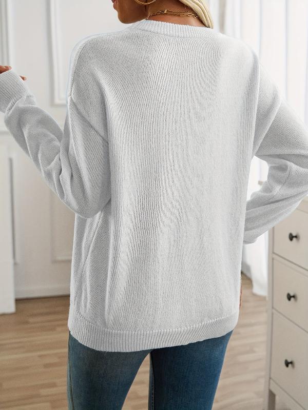 Maxime | Losvallende sweater met ronde hals