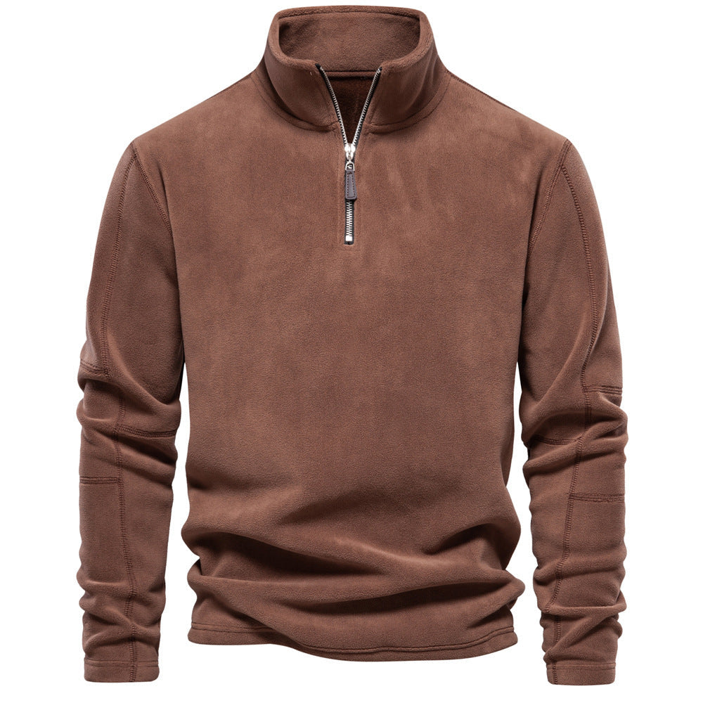 SAVERIO™ | Pull chaud pour homme en polaire avec fermeture éclair