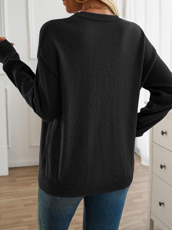 Maxime | Losvallende sweater met ronde hals