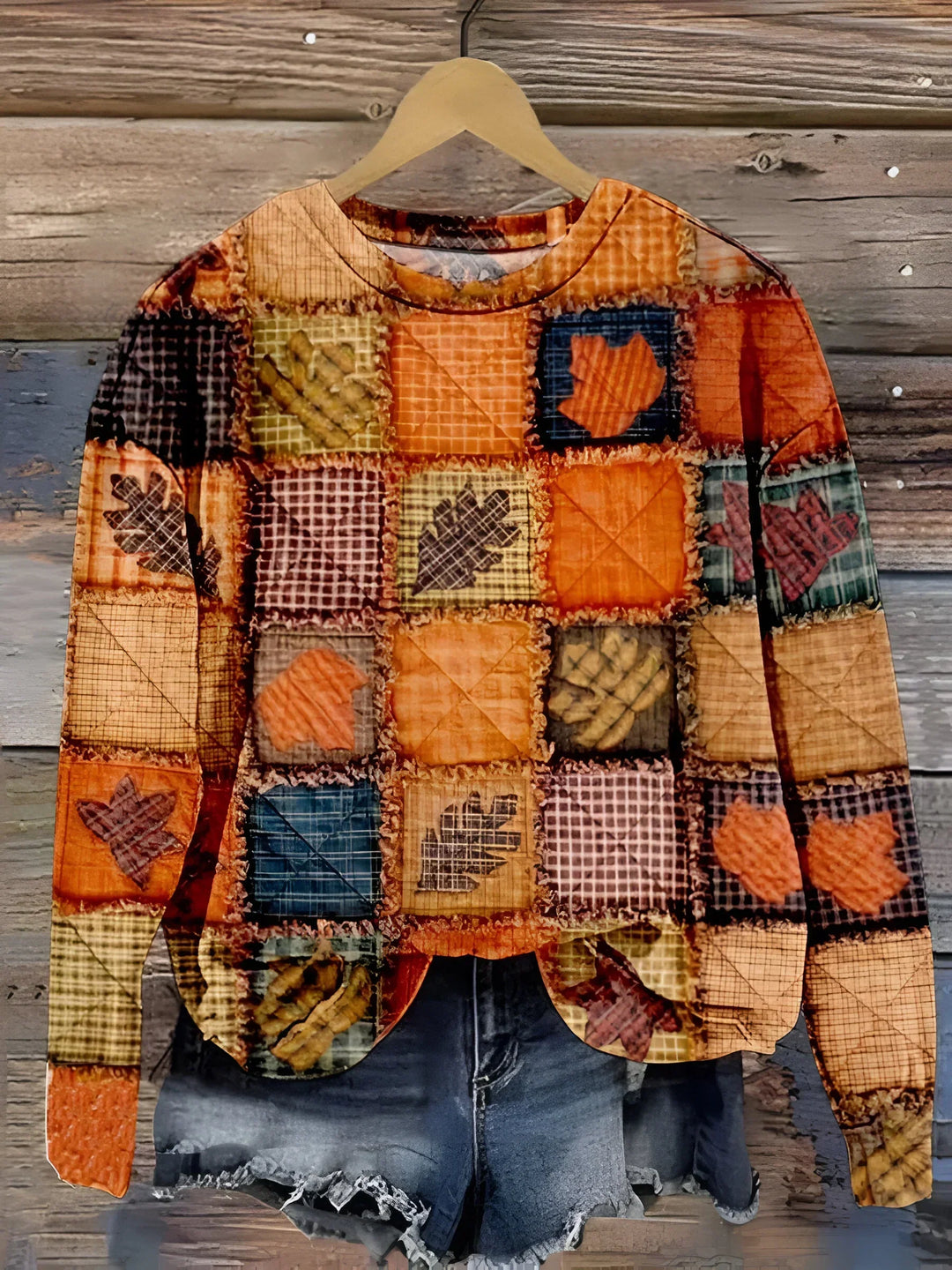 Evelien - Zacht Patchwork Sweater